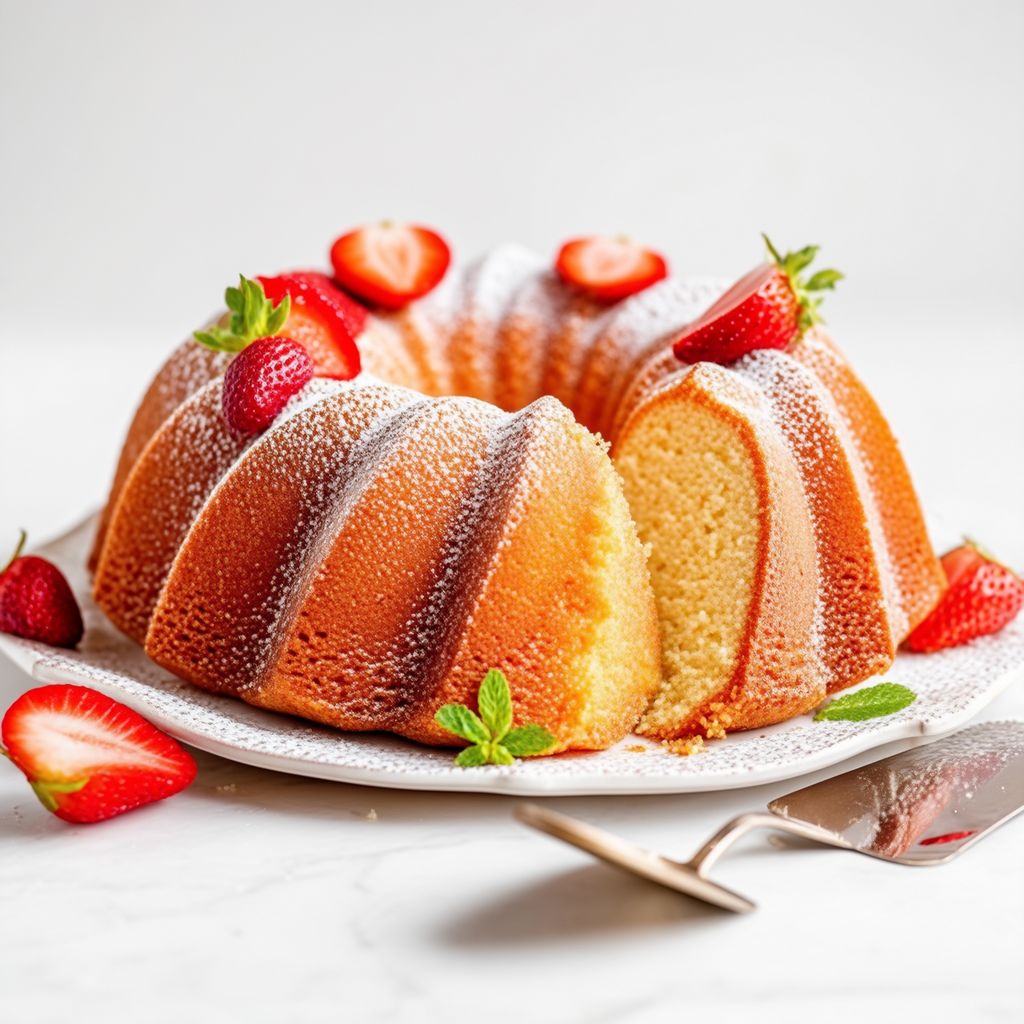 Erdbeer-Frischkäse-Bundt-Kuchen