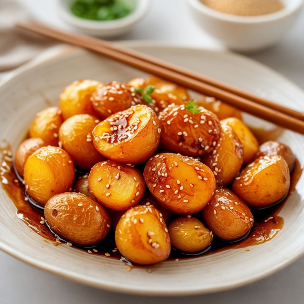 Savory Korean-Style Glazed Potatoes