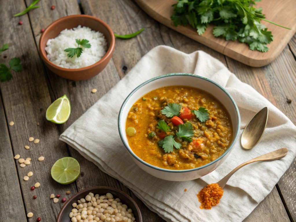 Leckeres Linsen‑Kokos‑Curry – vegan