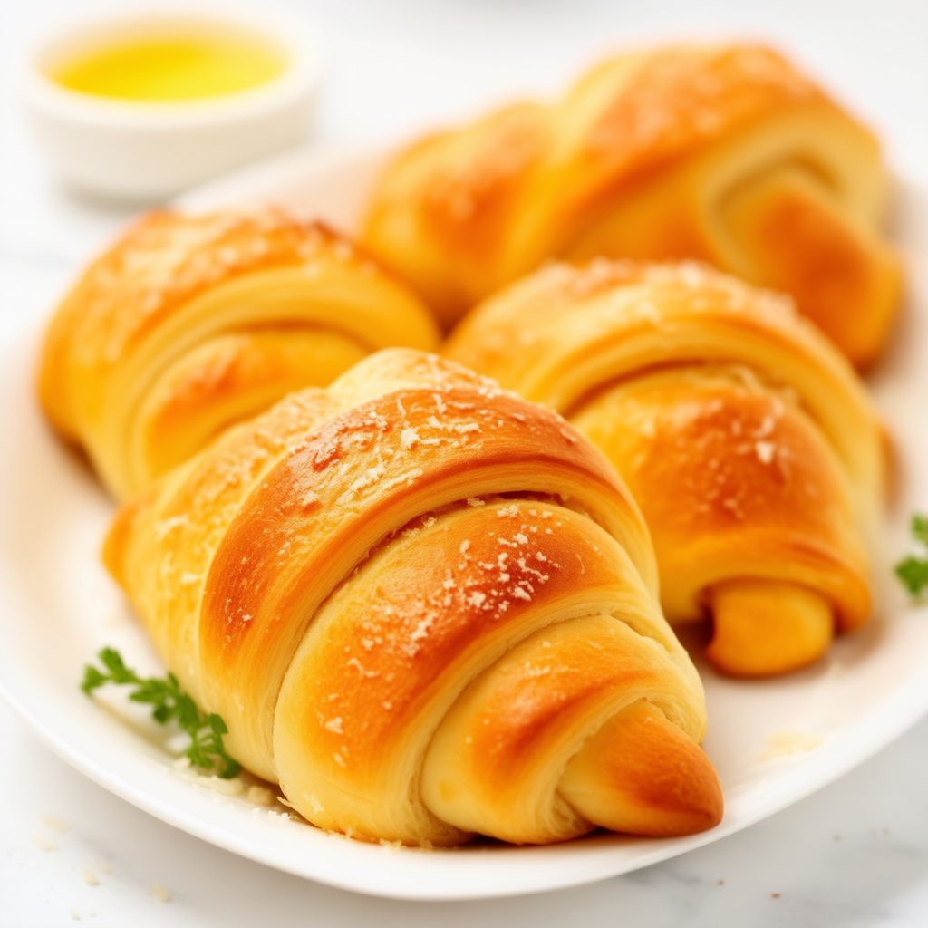 Garlic Parmesan Butter Crescent Rolls