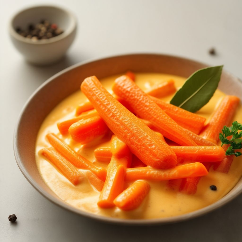 Savory Creamed Carrot Sticks