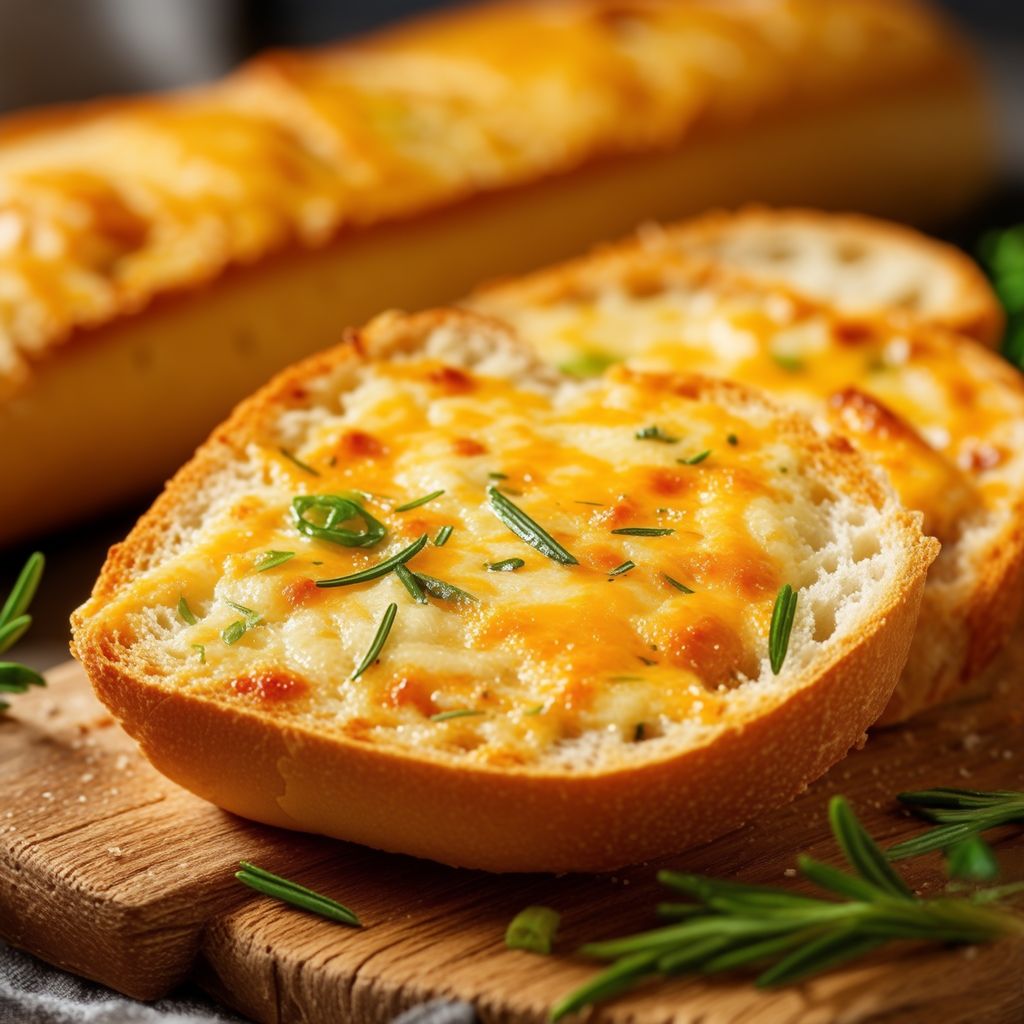 Delizia di Pane all'Aglio con Formaggio e Erbe