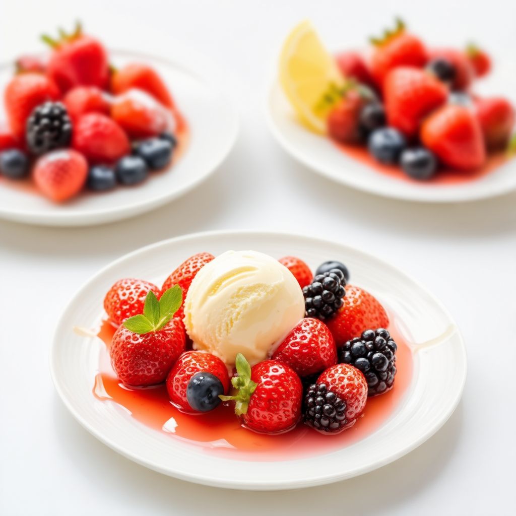Delizia di Frutti di Bosco con Salsa al Burro e Limone