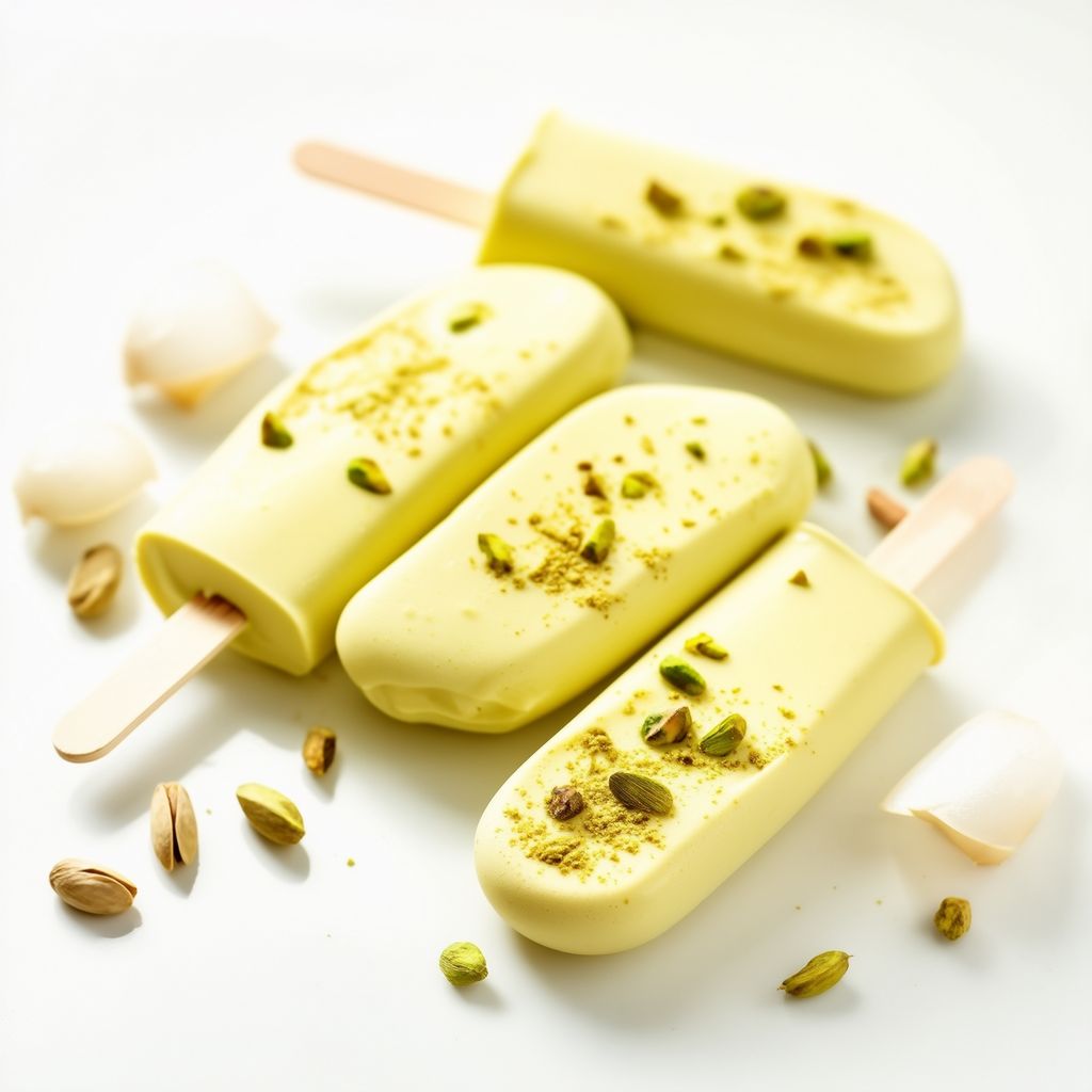 Cremige Kardamom Kulfi Pops
