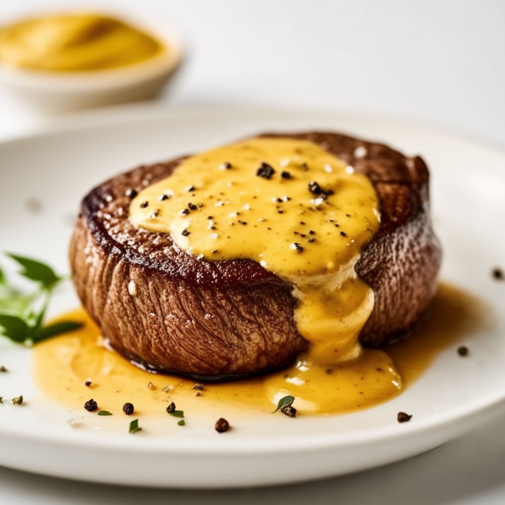 Steak with Creamy Mustard Sauce