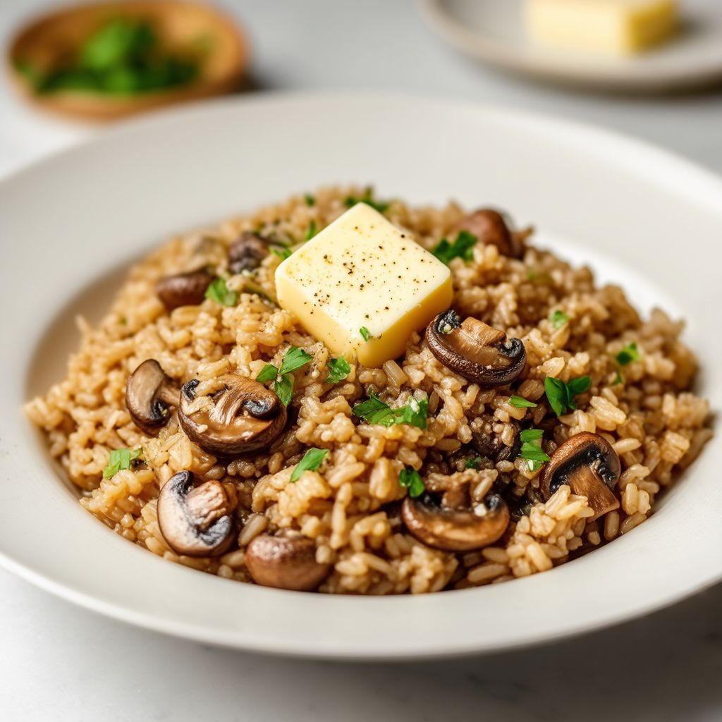 Savory Mushroom Brown Rice Delight