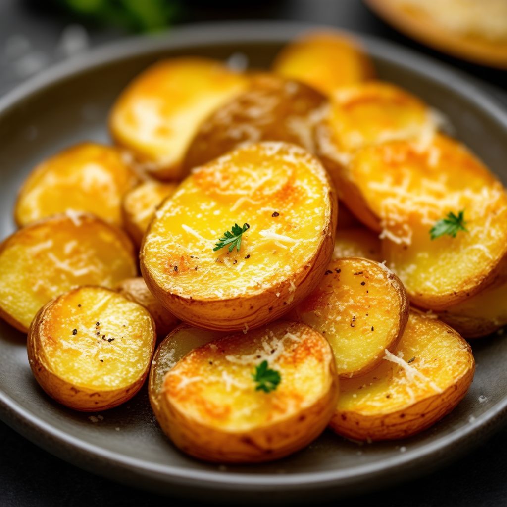 Quick Garlic Parmesan Potatoes