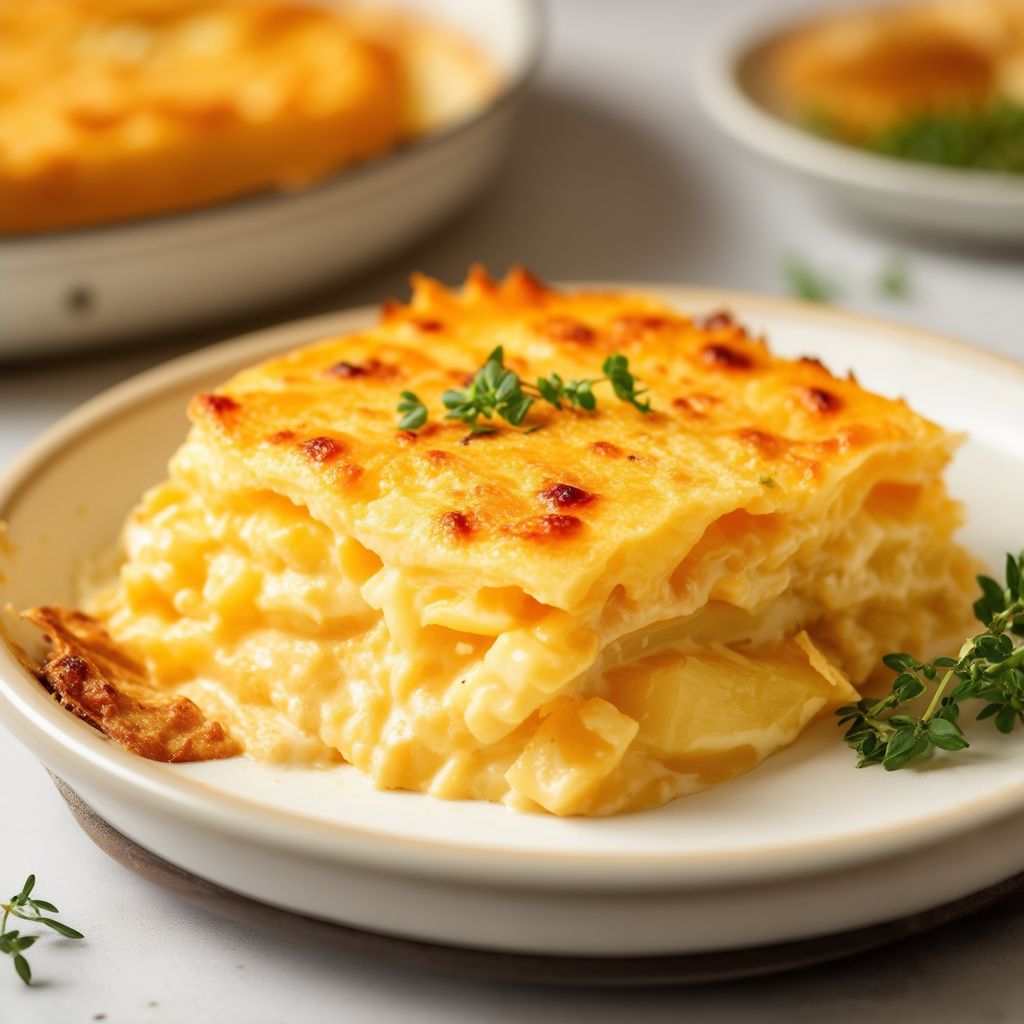 Creamy Four-Cheese Potato Bake