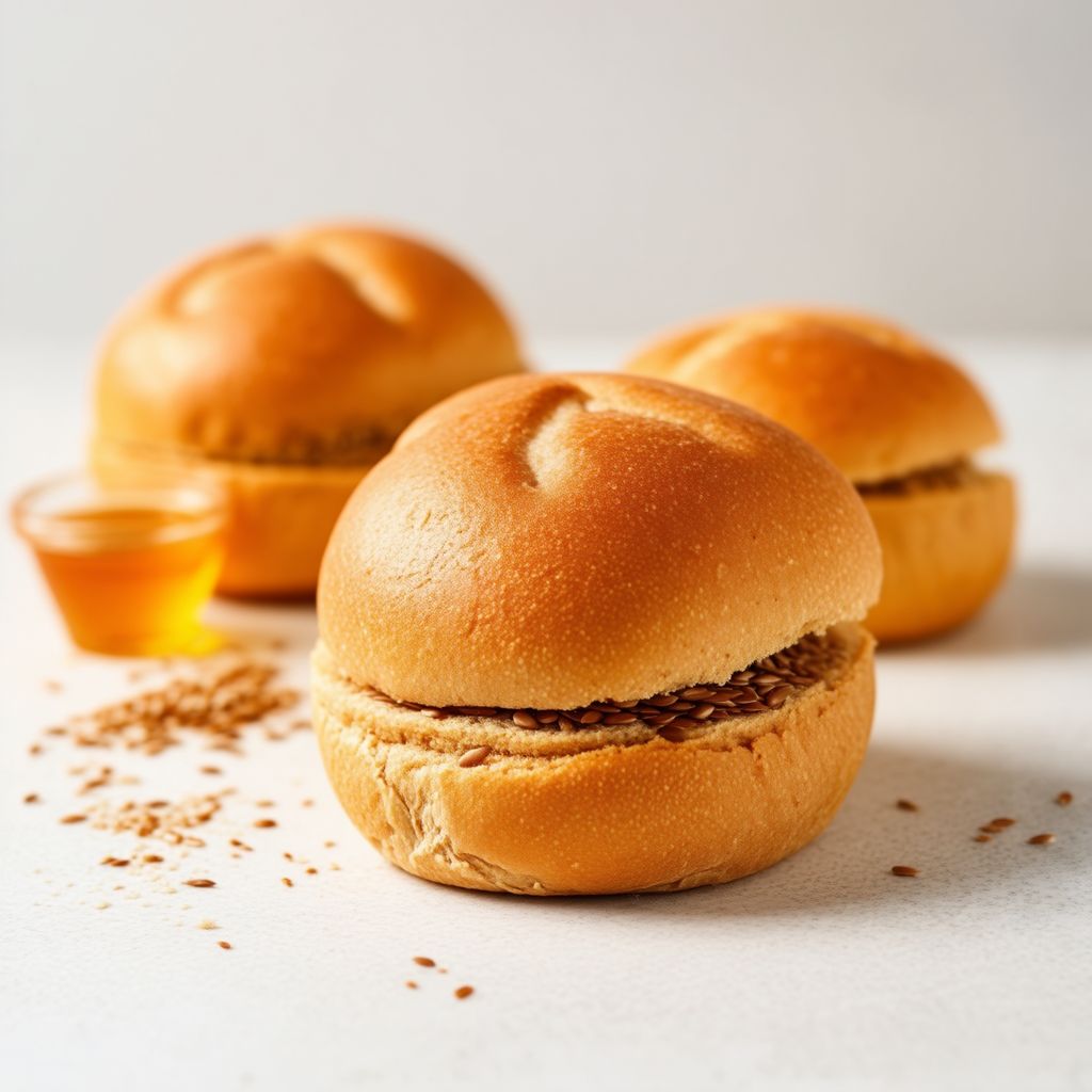 Weiche Honig-Weizen-Burgerbrötchen