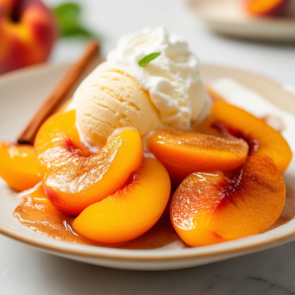 Warm Cinnamon Peach Delight