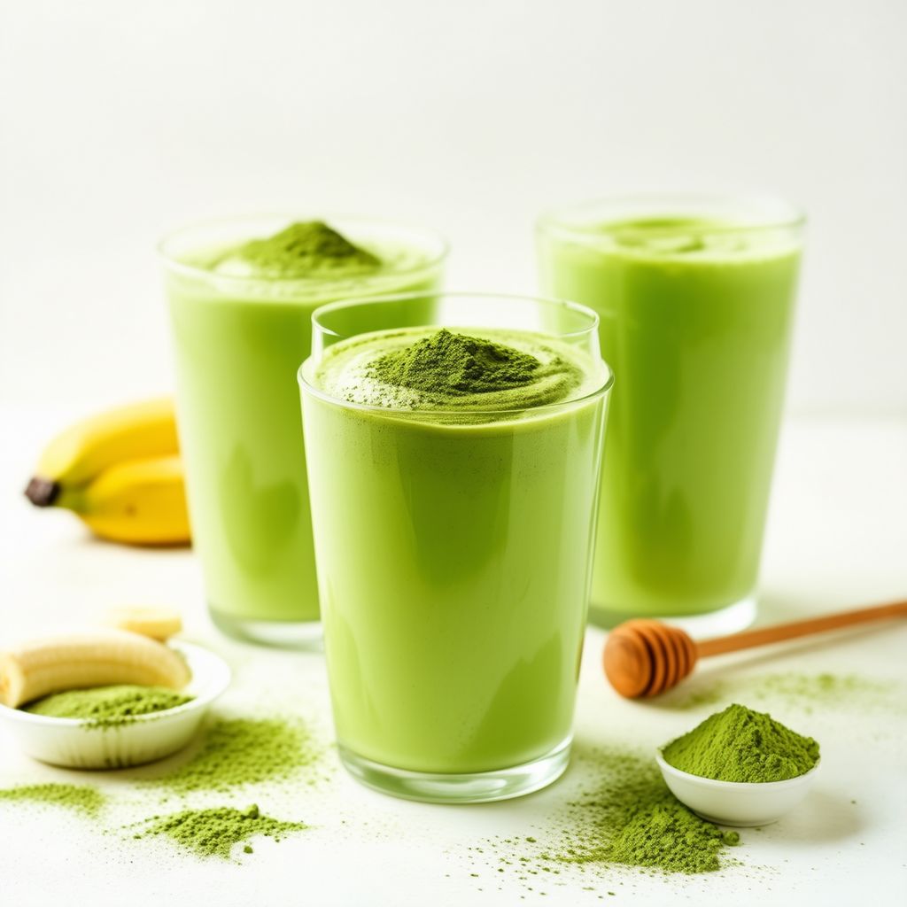 Cremiger Matcha-Bananen-Smoothie