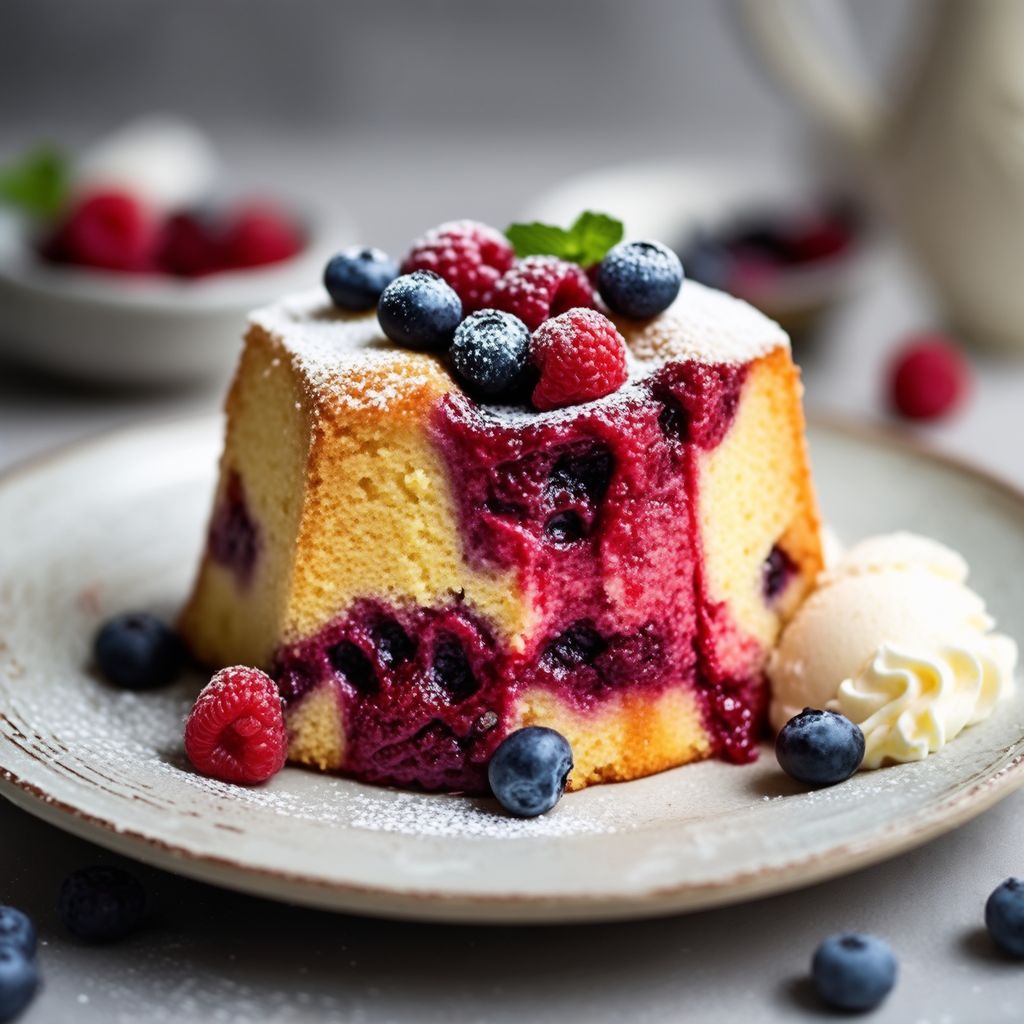 Berry Delight Pudding Cake