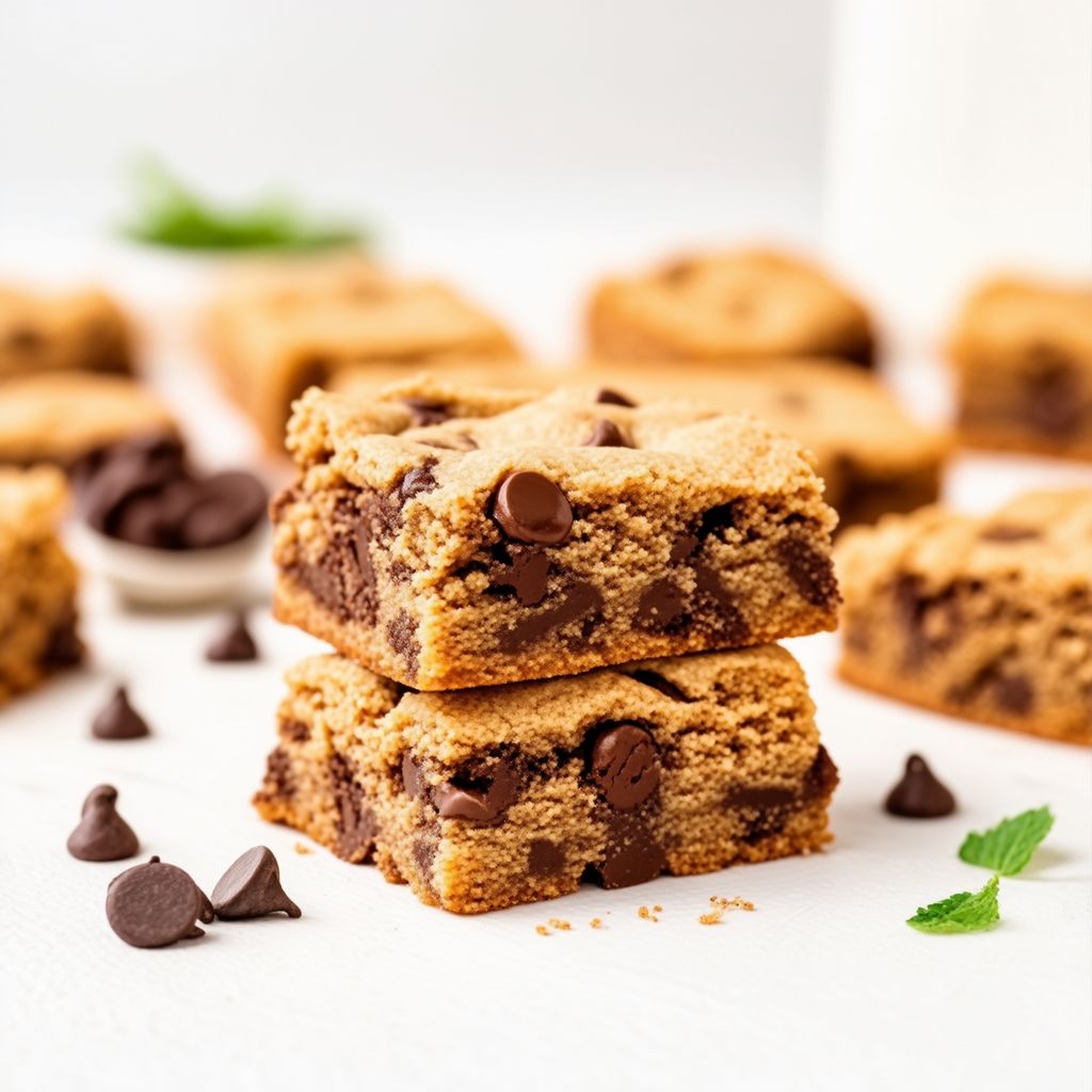 Quadrati di Biscotti al Cioccolato Morbidi