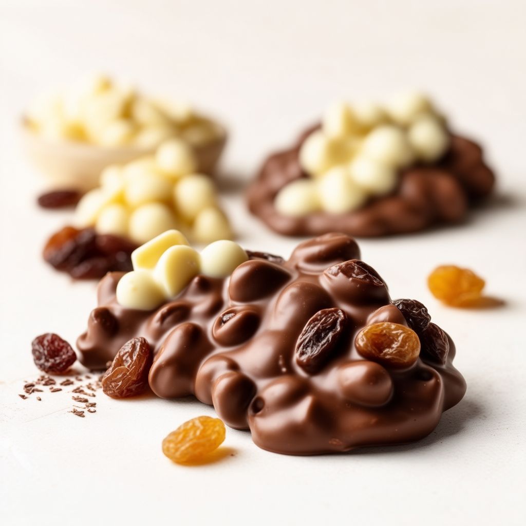 Microwave Chocolate Raisin Clusters