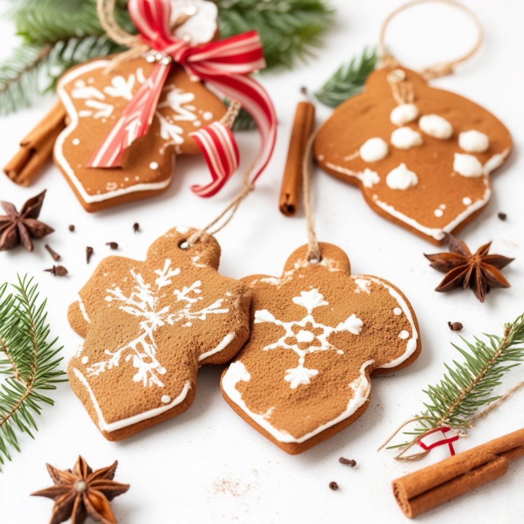 Festive Cinnamon-Clove Hanging Ornaments