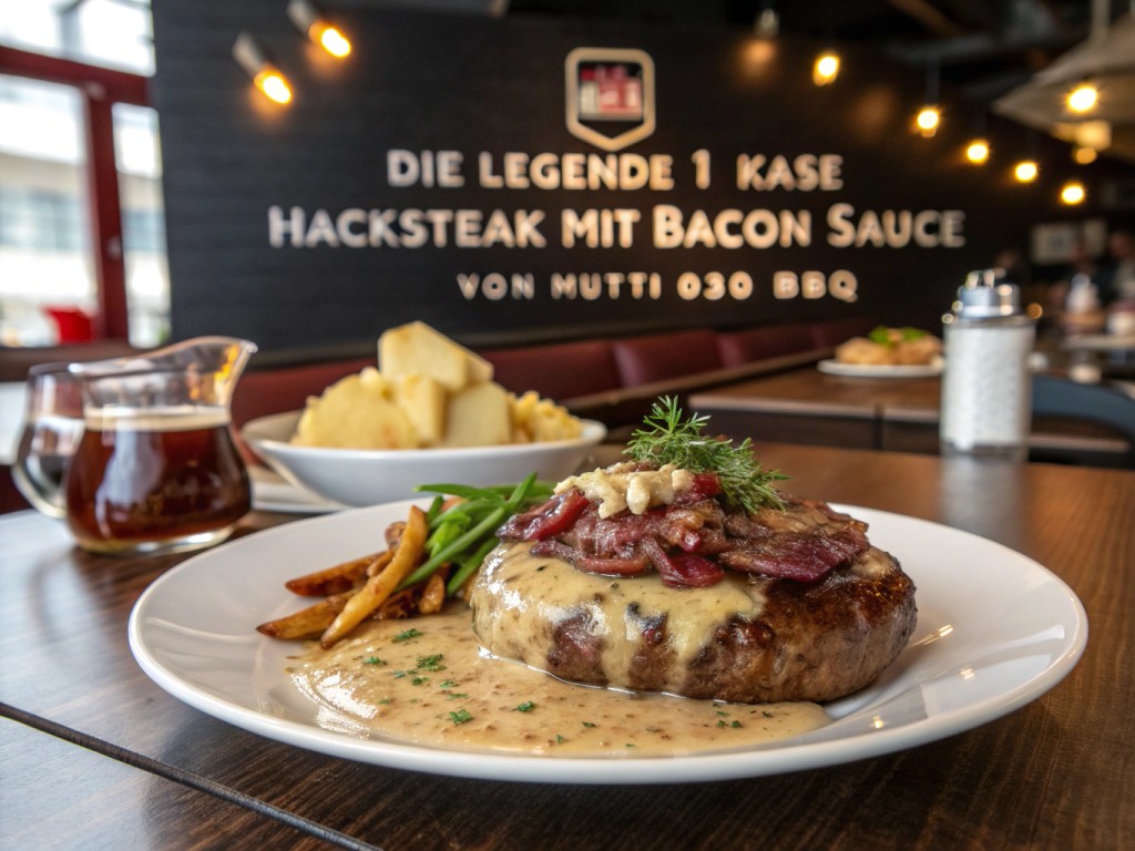 DIE LEGENDE ! Käse Hacksteak mit Bacon Sauce  von Mutti - 030 BBQ