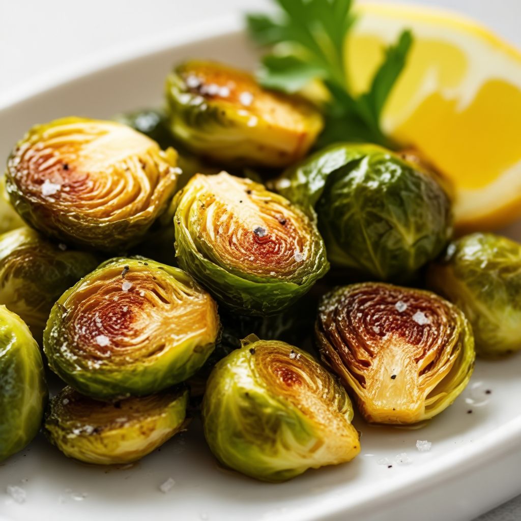 Knusprige Knoblauch-Rosenkohl