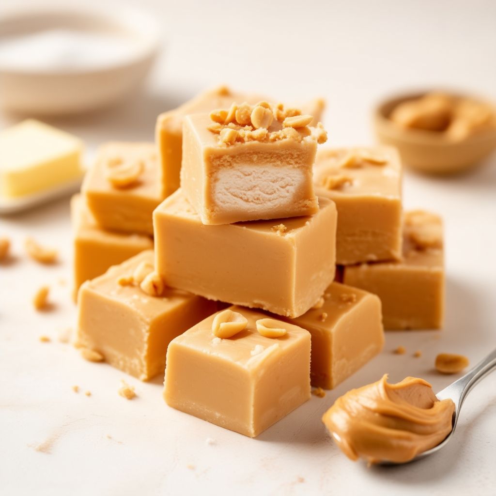 Cremige Erdnussbutter-Marshmallow-Fudge