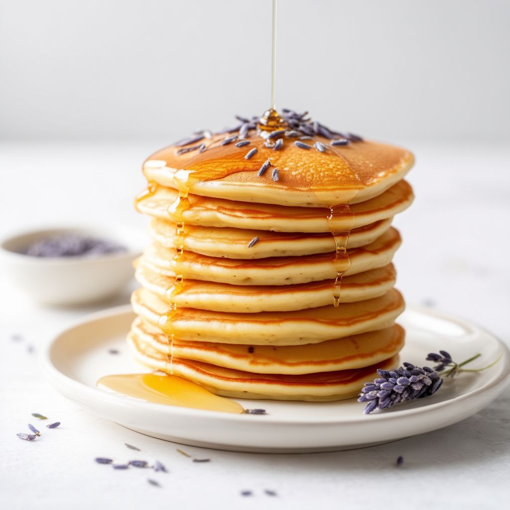 Pancake Infusi di Lavanda con Salsa di Miele