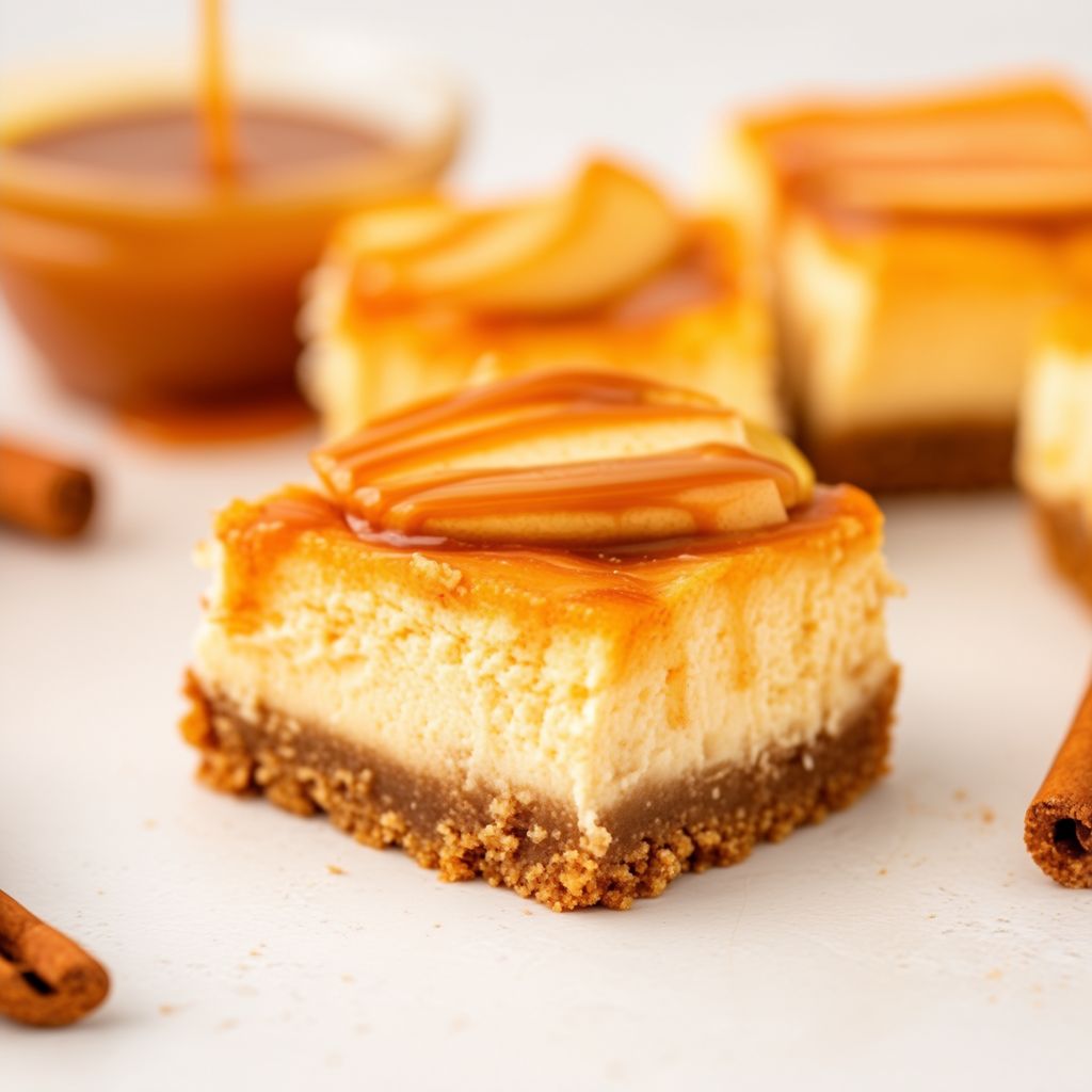 Quadrati di Cheesecake alle Mele Caramellate