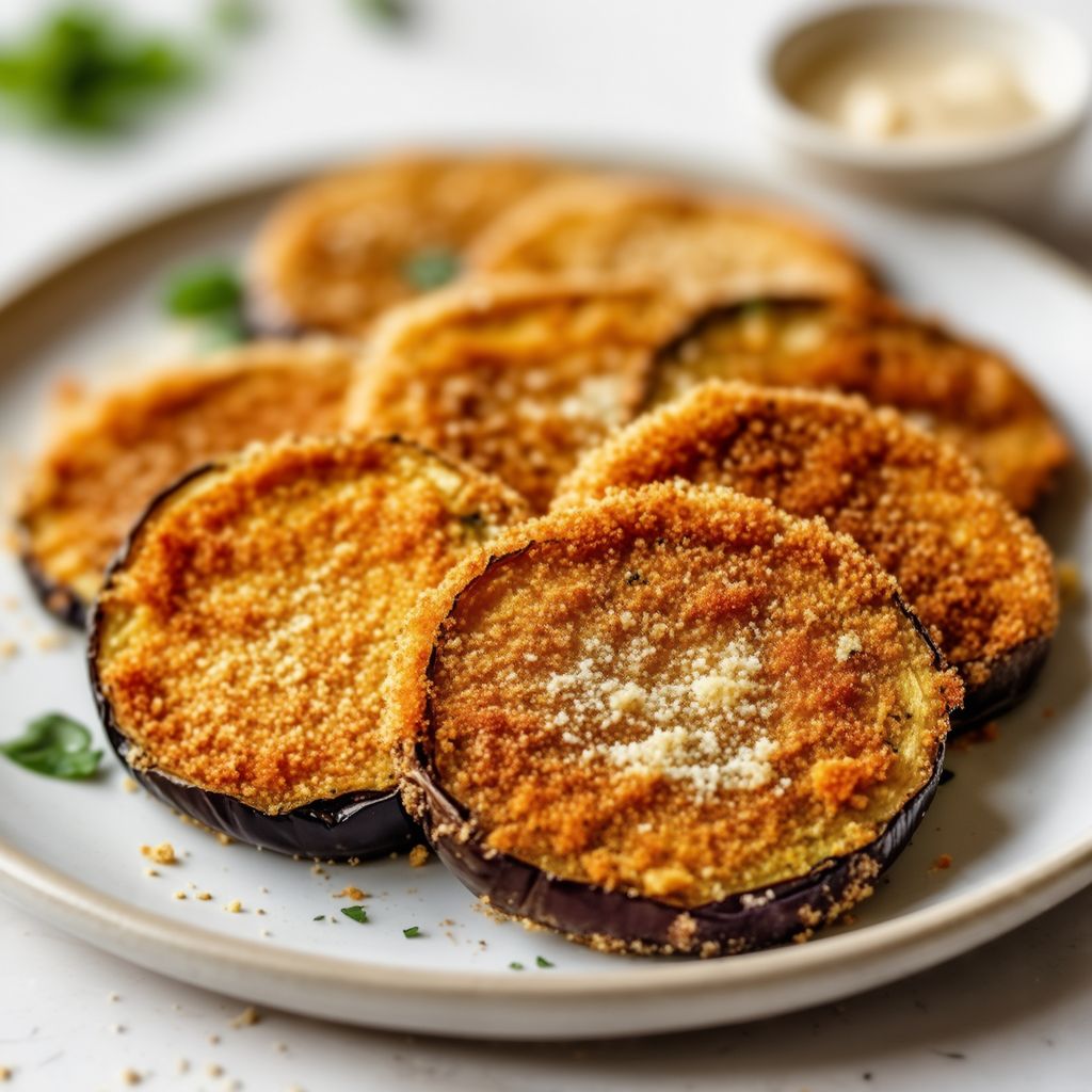 Crispy Baked Eggplant Rounds