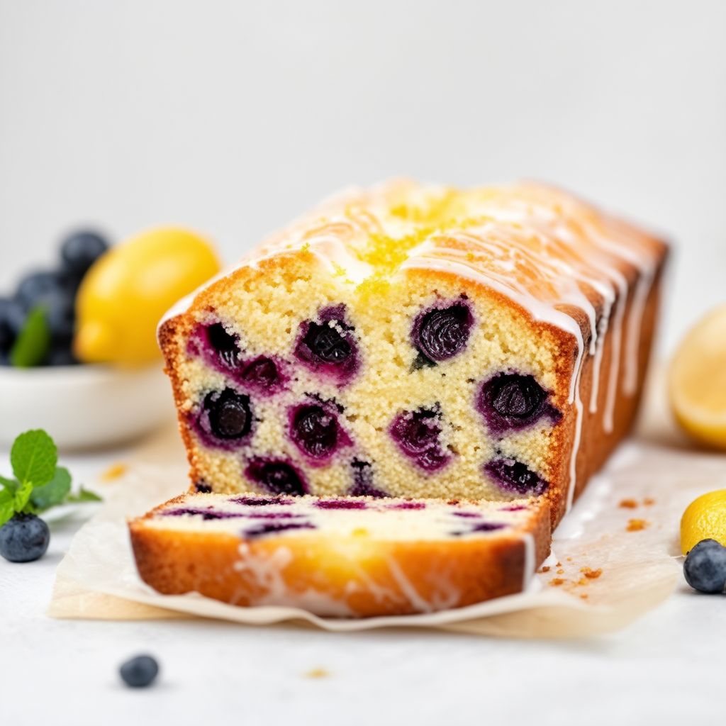 Zitronen-Blaubeer-Cream-Laib