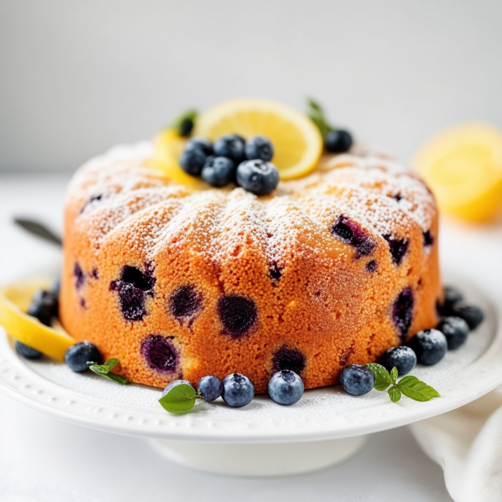 Blueberry Lemon Delight Cake