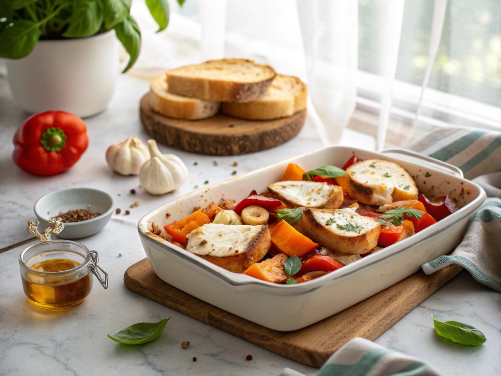 Ofengemüse mit Camembert