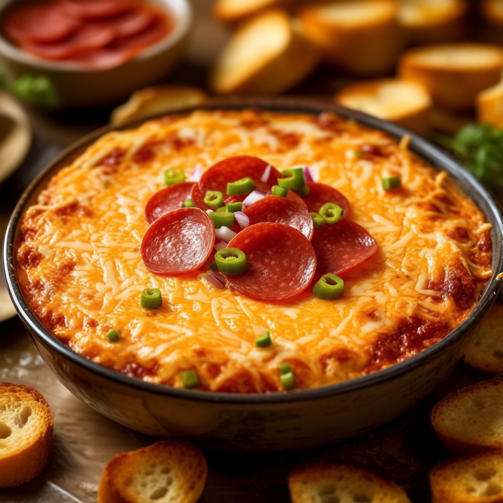 Dip di Formaggio e Pepperoni per Feste