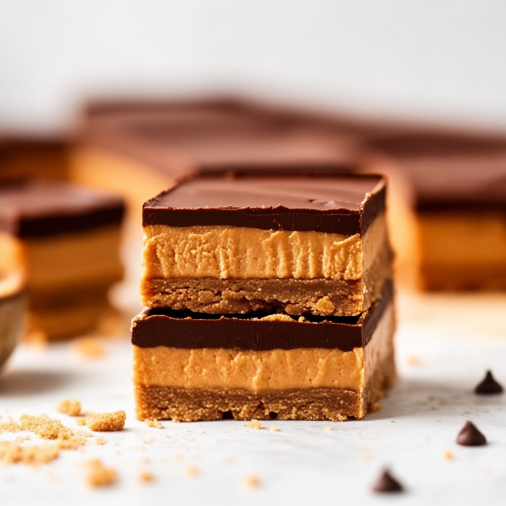 Schokoladen-Erdnussbutter-Würfel
