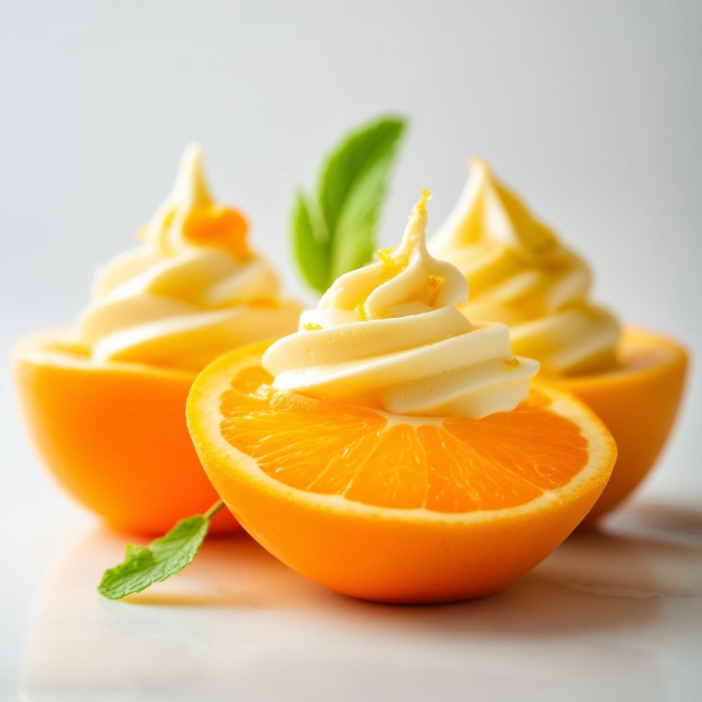 Zitrus Freude Gefrorenes Dessert