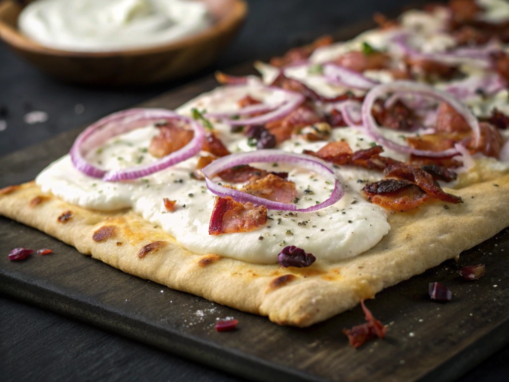 Klassischer Flammkuchen
