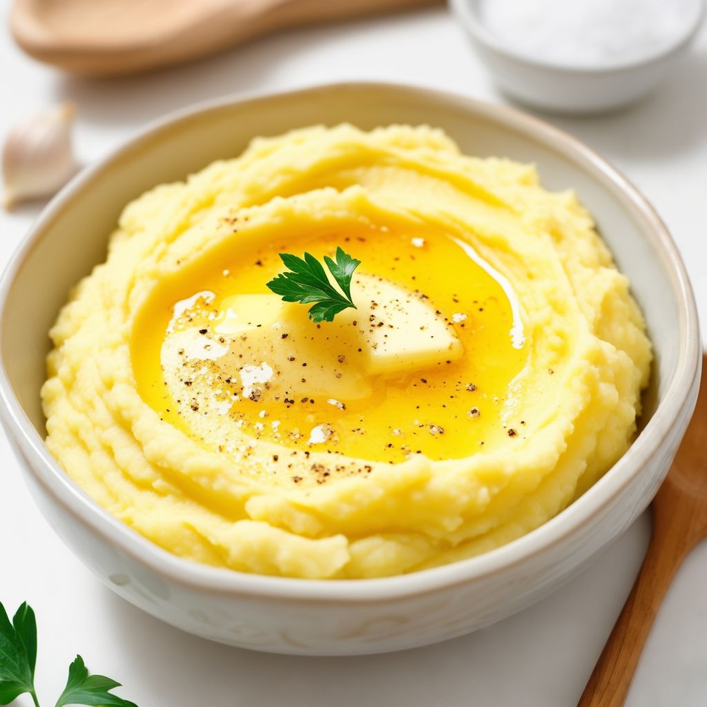Slow Cooker Creamy Garlic Mashed Potatoes