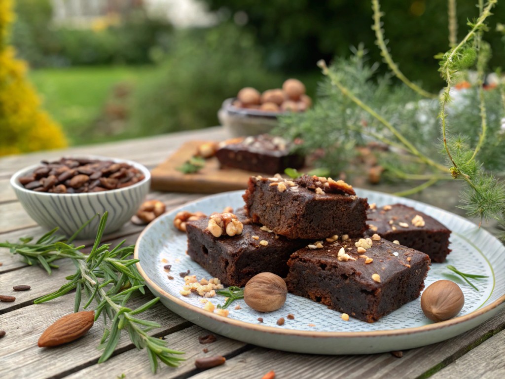 Vegane Lebkuchen‑Brownies 