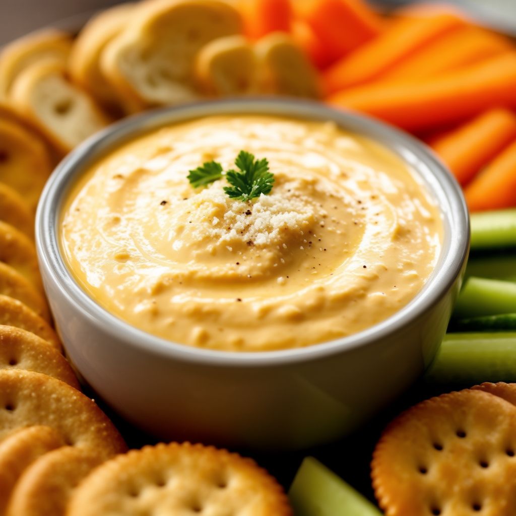 Cremiger Knoblauch-Käse-Dip