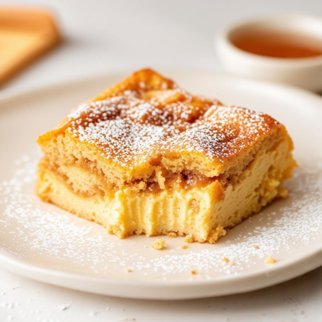 Sformato di Colazione con Crema di Formaggio, Cannella e Sciroppo d'Acero
