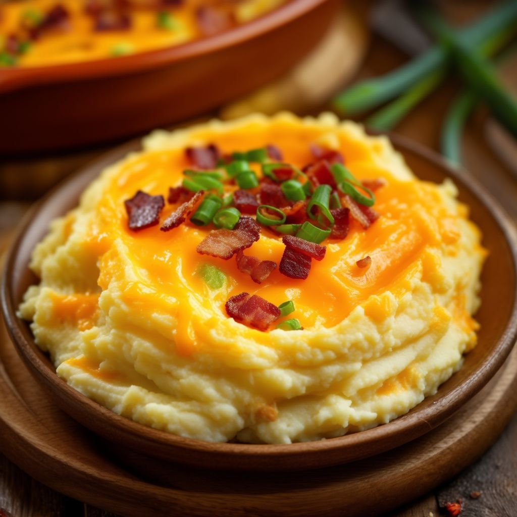 Käse-Bacon-Kartoffelauflauf