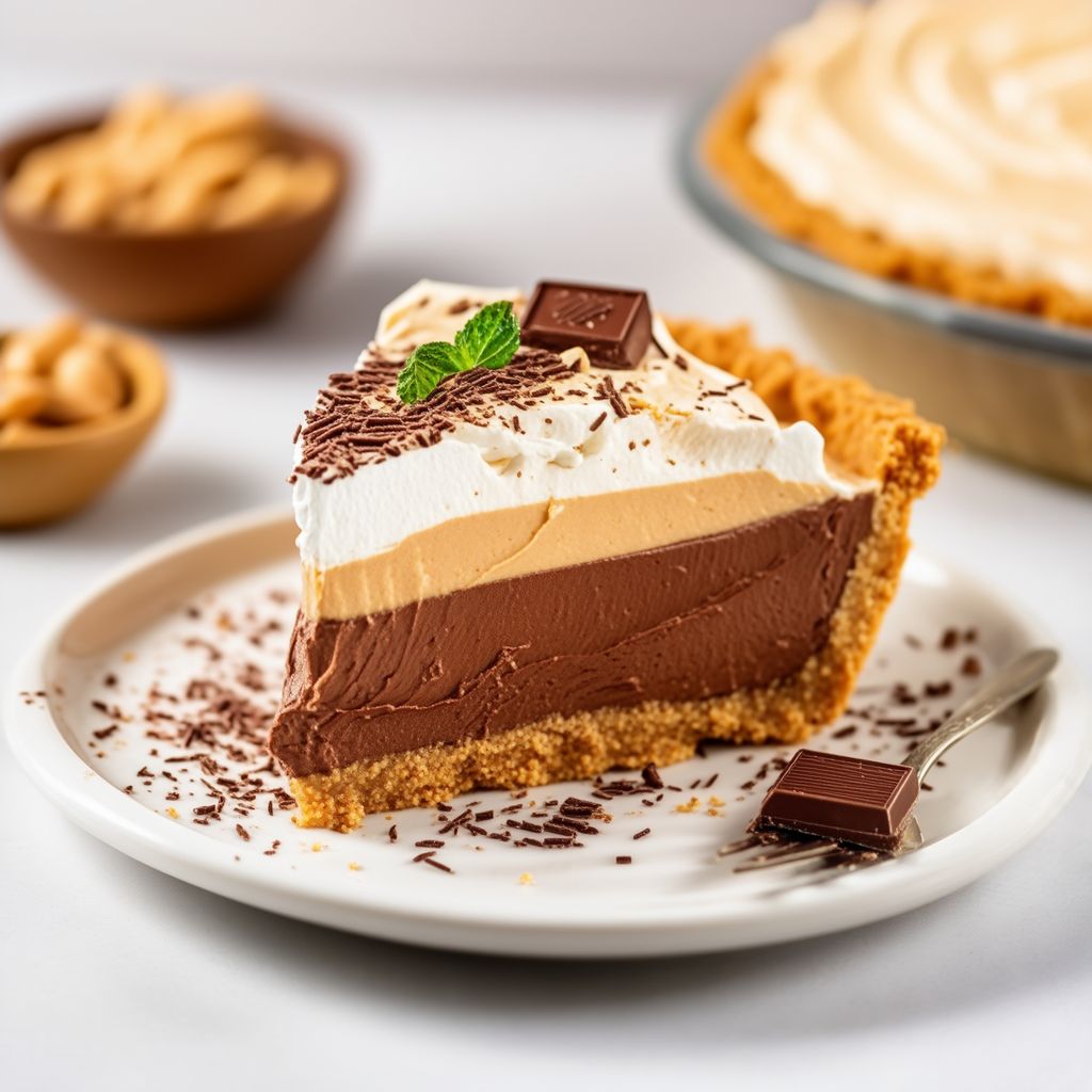 Creamy Peanut Butter Chocolate Delight Pie