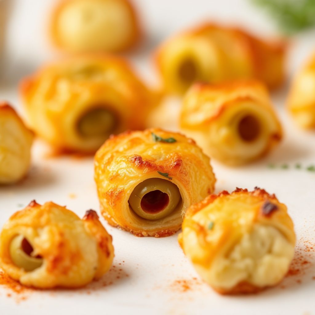 Savory Cheese-Wrapped Olive Bites
