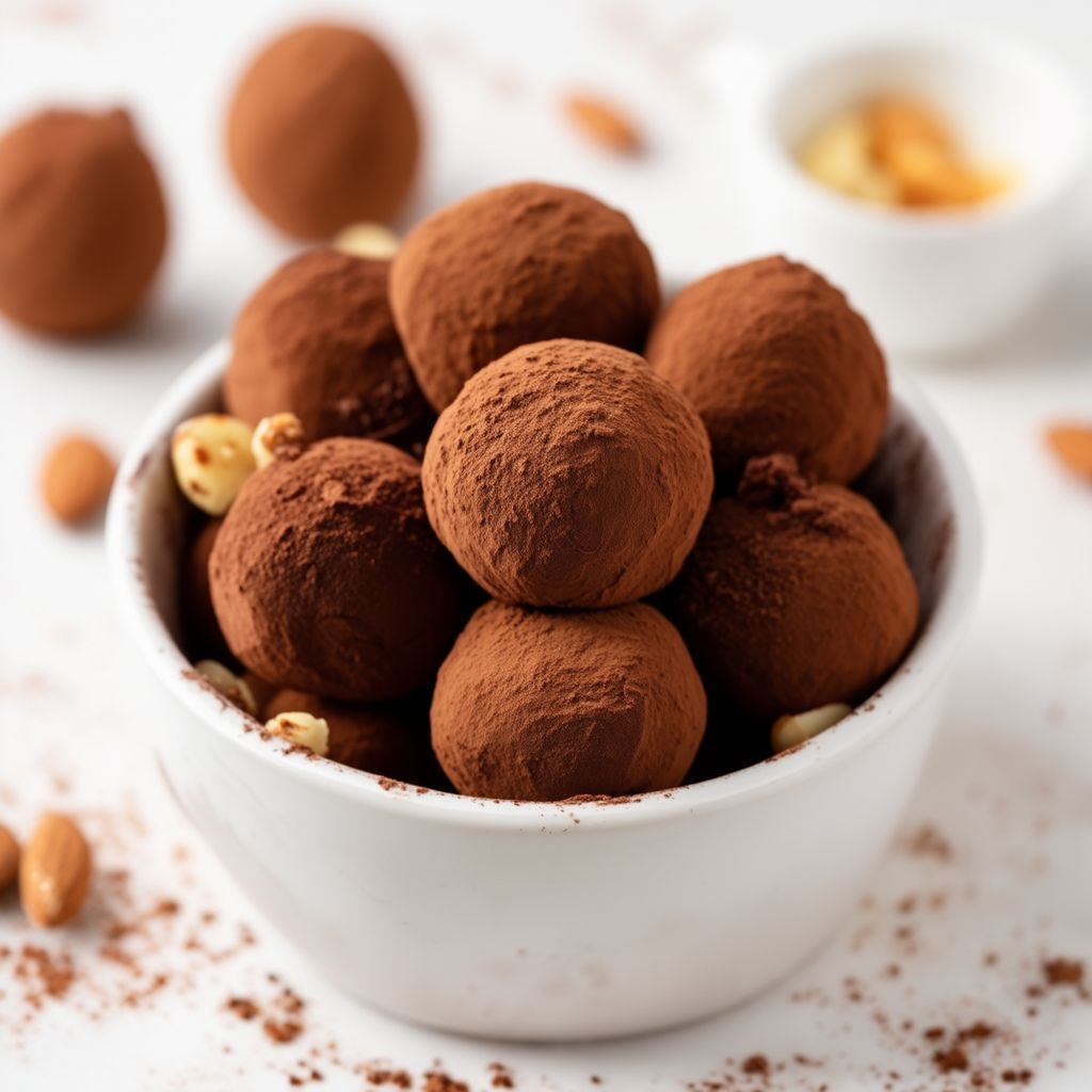Truffles di Cioccolato e Mandorle Decadenti