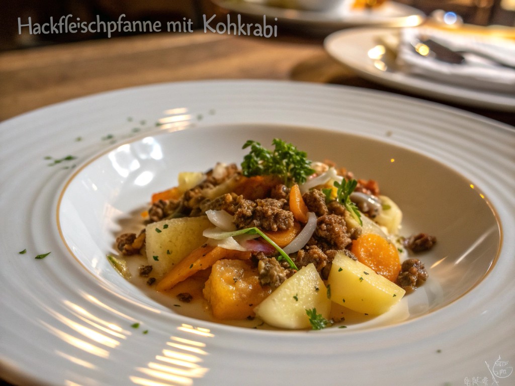 Hackfleischpfanne mit Kohlrabi