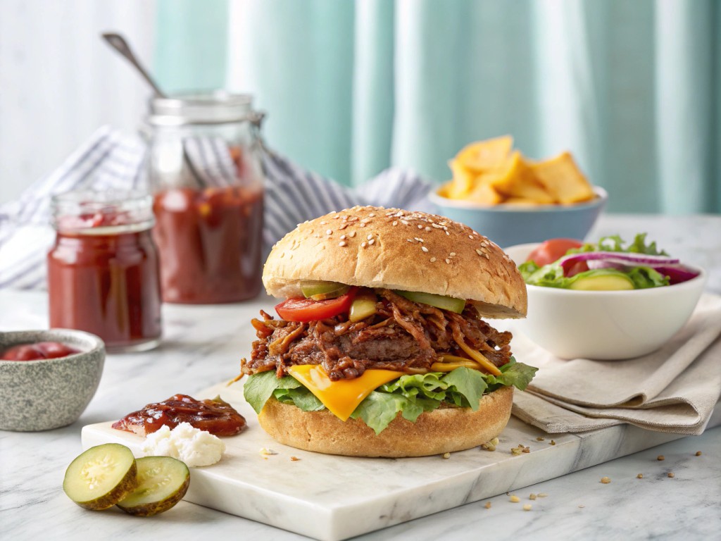 Pulled Beef Burger