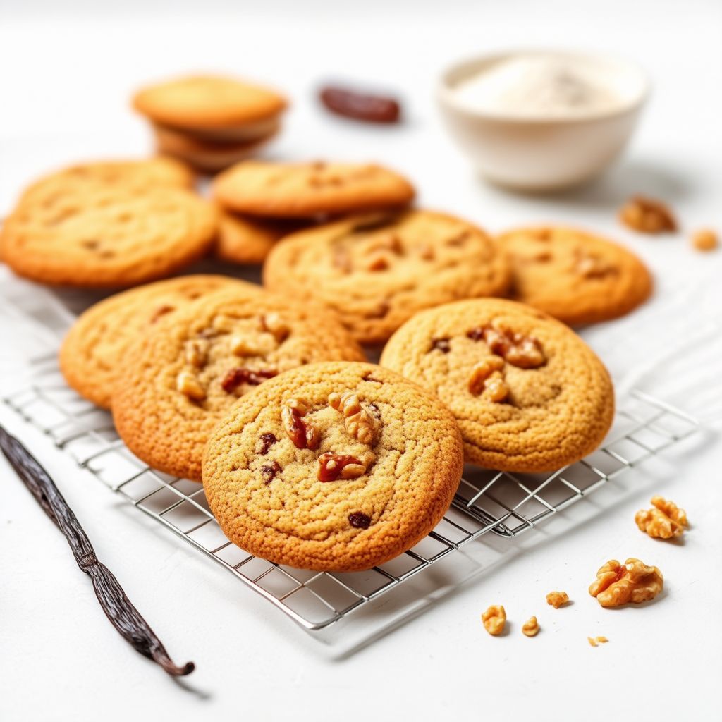 Dattel- und Walnuss-Slice-and-Bake-Kekse