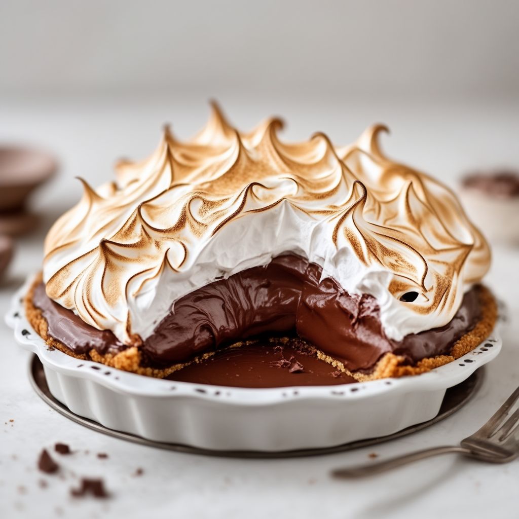 Dekadent Schokoladen-Baiser-Kuchen