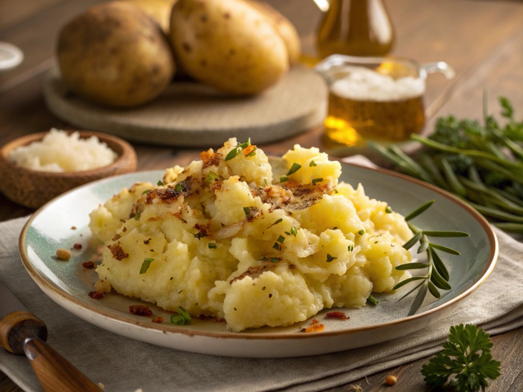 Ultra knusprige zerquetschte Kartoffeln