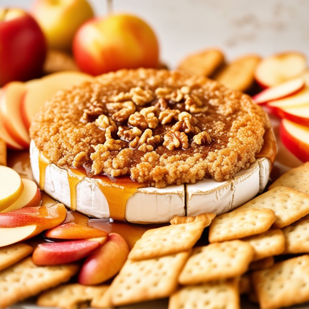 Gebackener Brie mit Ahorn-Walnuss-Kruste