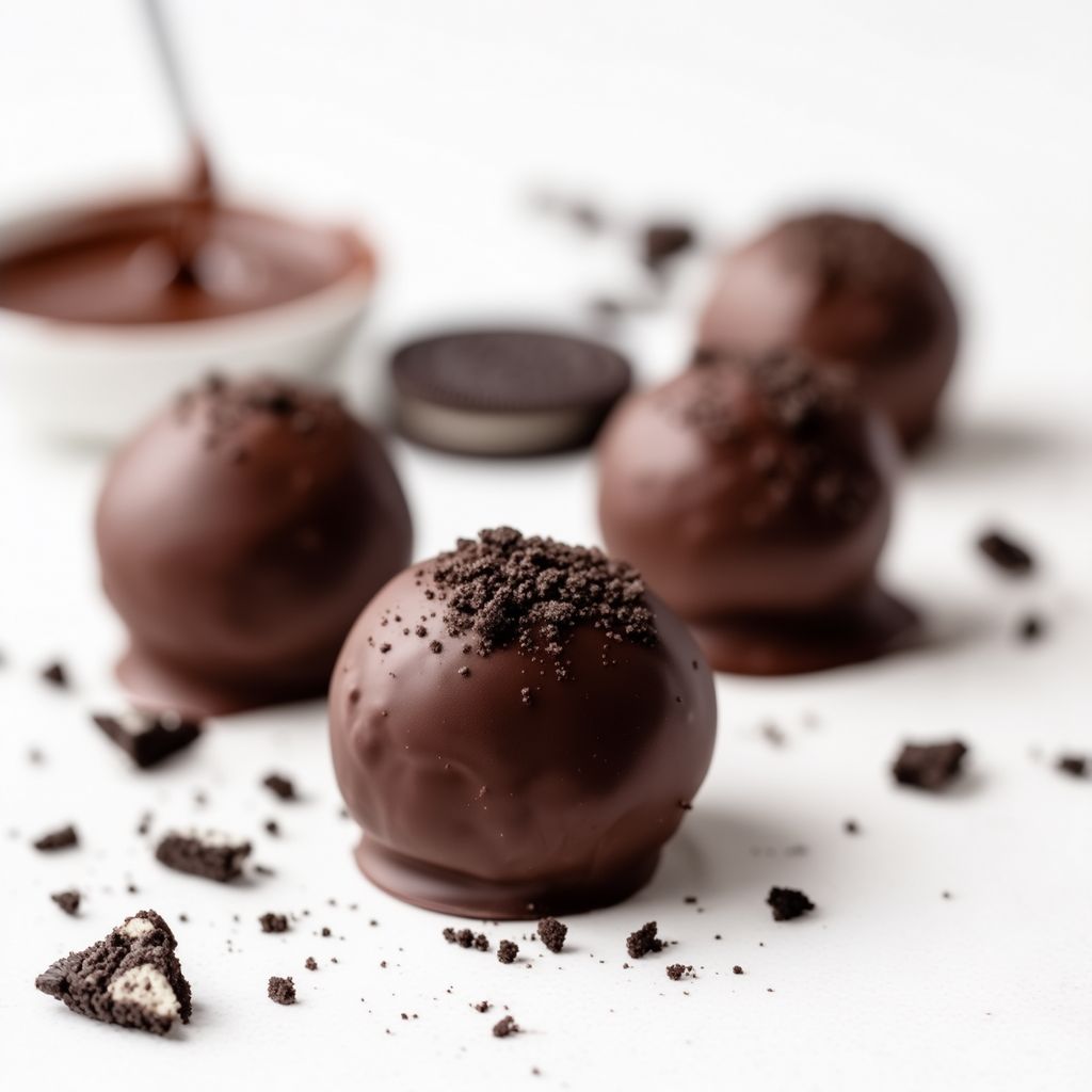 Chocolate-Coated Oreo Truffles