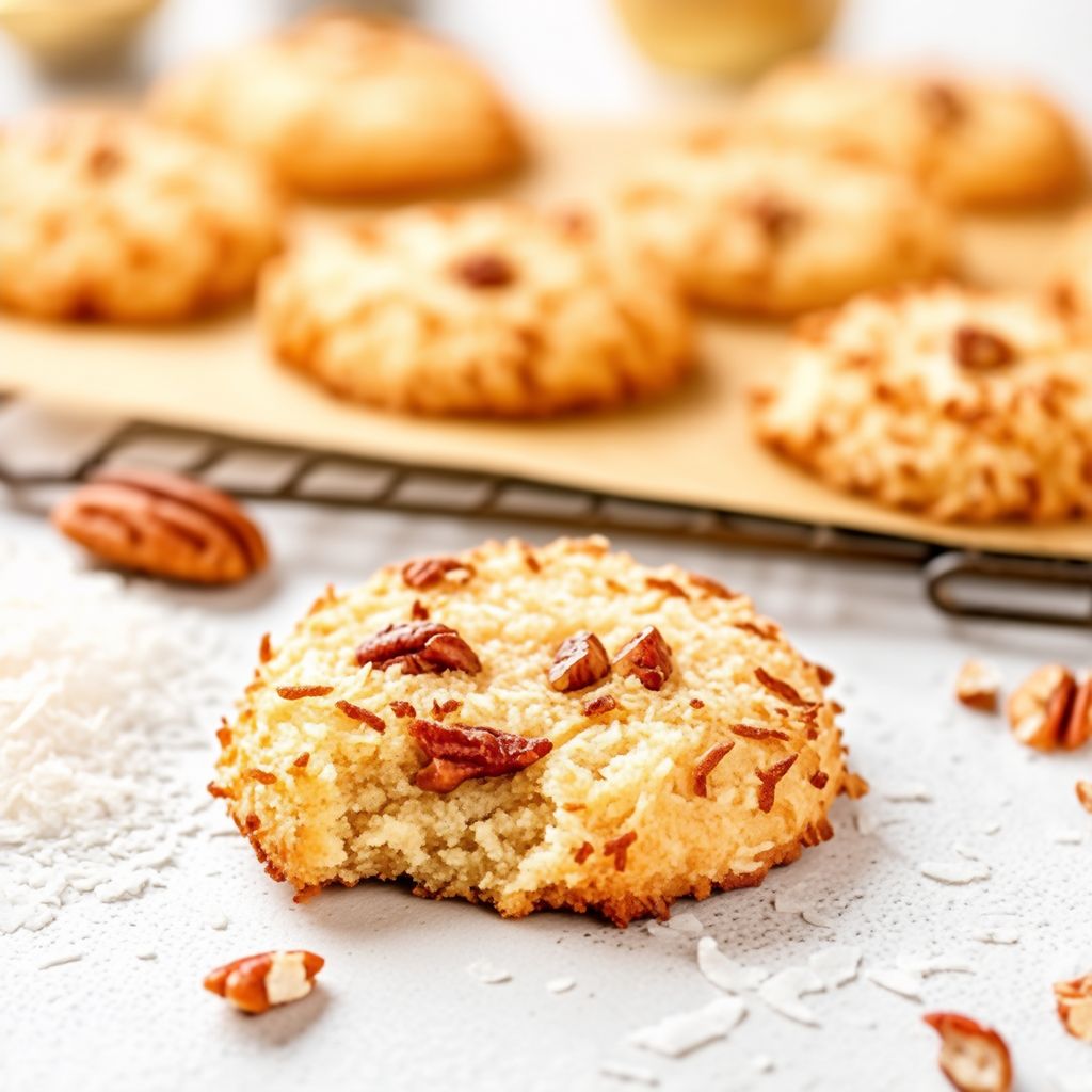 Holiday Coconut Pecan Cookies