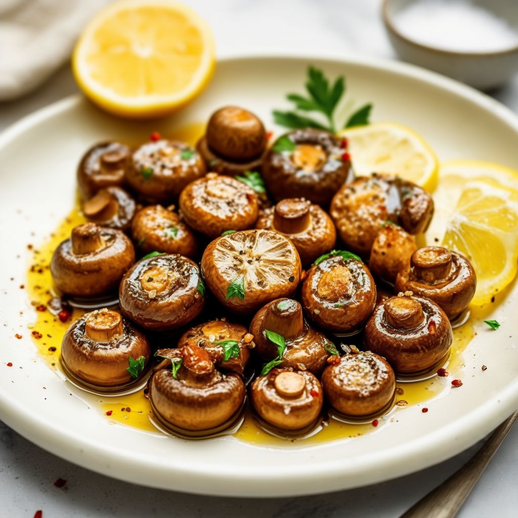 Funghi Saltati all'Aglio e Limone