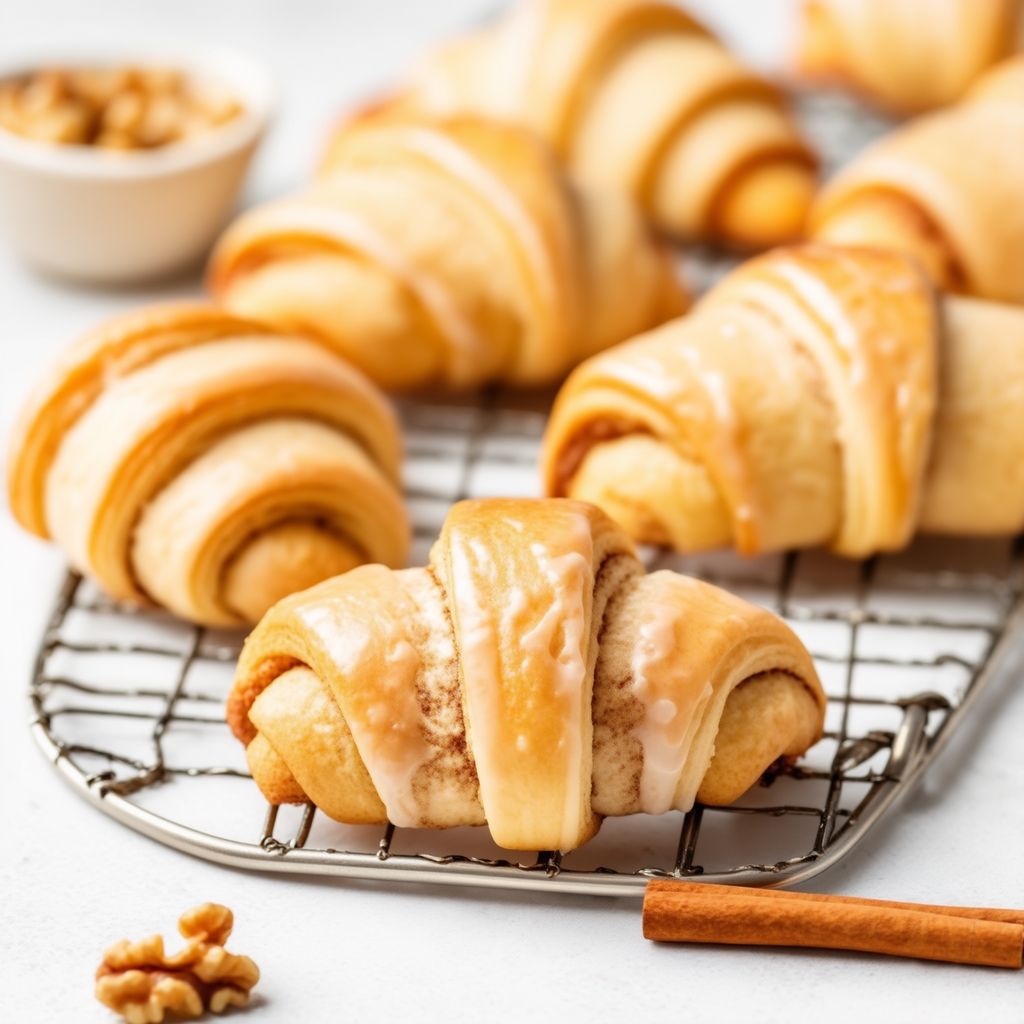 Cinnamon Walnut Crescent Cookies